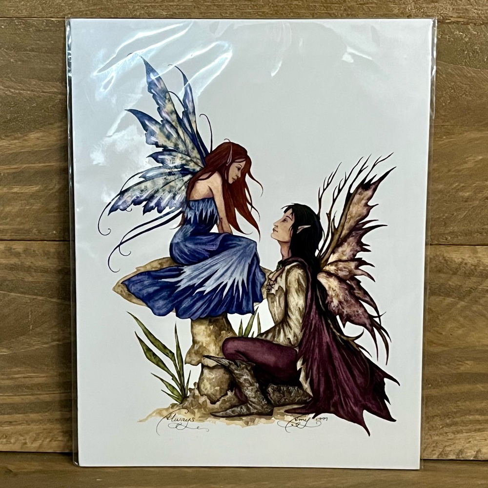Amy Brown Always 1999 fairy art print | VTG Y2K collectible out of print unused - Picture 1 of 5